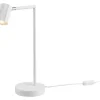 Lámpara de mesa LED, con cabezal orientable e inclinable.