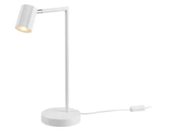 Lámpara de mesa LED, con cabezal orientable e inclinable.
