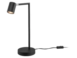 Lámpara de mesa LED, con cabezal orientable e inclinable.