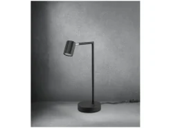 Lámpara de mesa LED, con cabezal orientable e inclinable.
