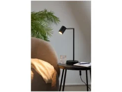 Lámpara de mesa LED, con cabezal orientable e inclinable.
