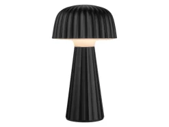 Lámpara de mesa LED inalámbrica para exterior con función táctil de intensidad regulable.