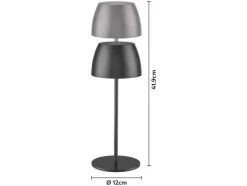 Lámpara de mesa LED recargable 41,9 cm