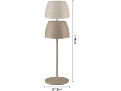 Lámpara de mesa LED recargable 41,9 cm