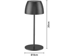 Lámpara de mesa LED recargable 20 cm