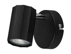 Lámpara de pared/techo, foco orientable e inclinable.