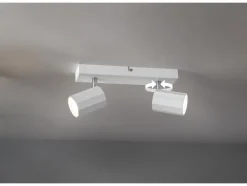 Lámpara de pared/techo, focos orientables e inclinables.