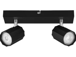 Lámpara de pared/techo, focos orientables e inclinables.