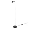 Lámpara de pie LED, con cabezal orientable e inclinable.