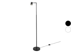 Lámpara de pie LED, con cabezal orientable e inclinable.