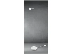 Lámpara de pie LED, con cabezal orientable e inclinable.