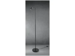 Lámpara de pie LED, con cabezal orientable e inclinable.