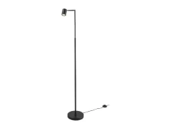 Lámpara de pie LED, con cabezal orientable e inclinable.