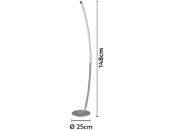 Lámpara de pie LED, 1200 lm.