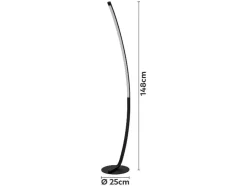 Lámpara de pie LED, 1200 lm.