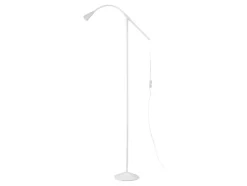 Lámpara de pie LED, 1 luz, con brazo metálico flexible.