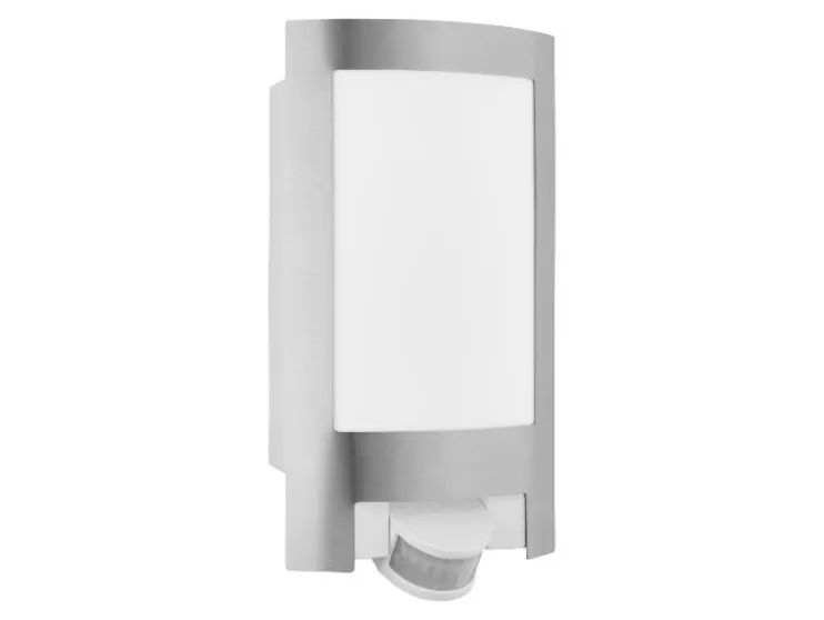 Lámpara LED de exterior, con luz blanco cálido.