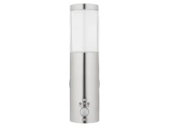 Lámpara LED de exterior, con luz blanco cálido.