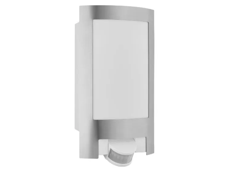 Lámpara LED de exterior, con luz blanco cálido.