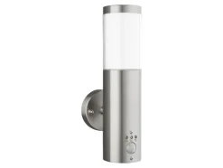 Lámpara LED de exterior, con luz blanco cálido.
