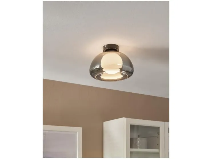 Lámpara LED de pared y techo, pantalla de cristal de alta calidad.
