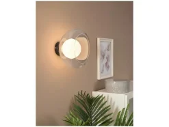 Lámpara LED de pared y techo, pantalla de cristal de alta calidad.