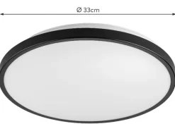 Lámpara LED para baño, Ø 33 cm.