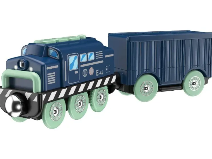 Locomotora eléctrica, de 3 piezas.