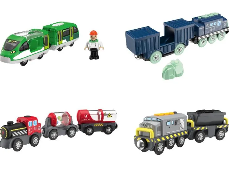 Locomotora eléctrica, de 3 piezas.