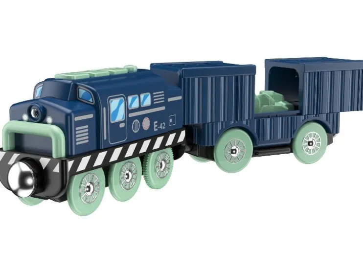 Locomotora eléctrica, de 3 piezas.
