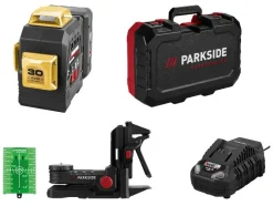 Láser de líneas en cruz recargable de 20 V Edición Limitada »PKLLP 3360 A1« con batería y cargador.