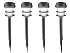 Luces solares LED, 4 unidades.