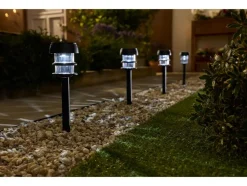 Luces solares LED, 4 unidades.