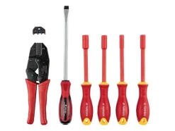 Maleta de herramientas para electricista, 83 piezas, hasta 1000 V.