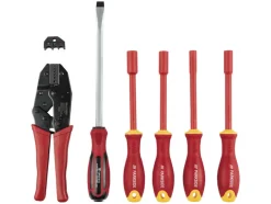 Maleta de herramientas para electricista, 83 piezas, hasta 1000 V.