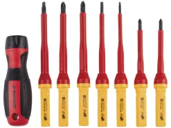 Maleta de herramientas para electricista, 83 piezas, hasta 1000 V.
