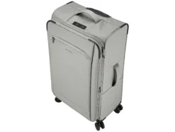 Maleta de viaje con ruedas, gris.