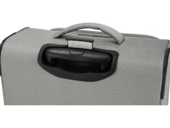 Maleta de viaje con ruedas, gris.