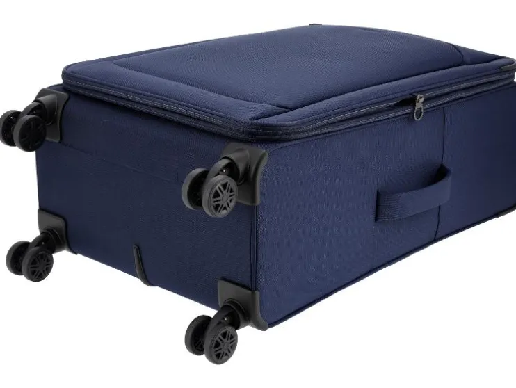Maleta trolley, azul, 96/108 L.