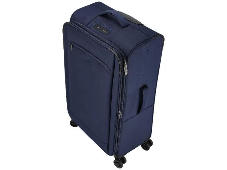 Maleta trolley, azul, 96/108 L.