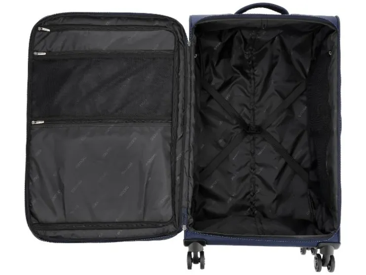 Maleta trolley, azul, 96/108 L.