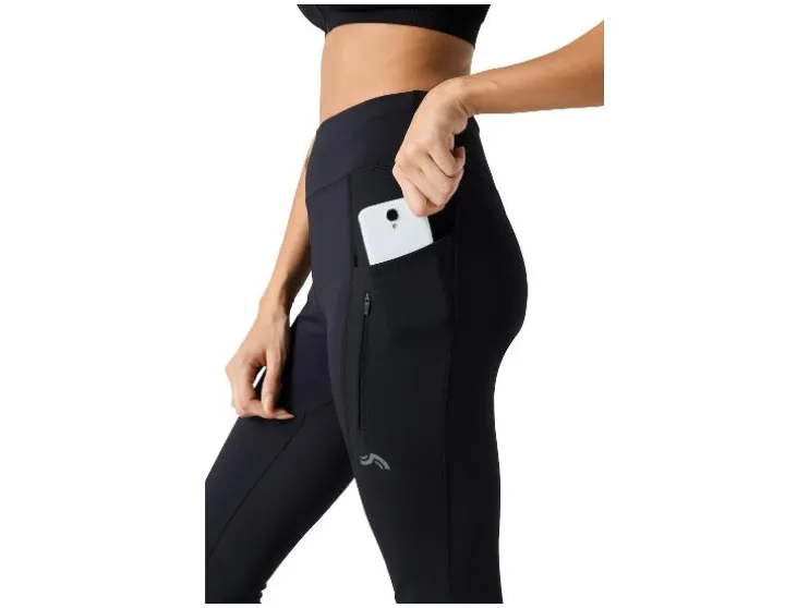 Mallas técnicas de mujer, con práctico bolsillo para el móvil.