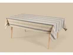 Mantel con lino, 140 x 240 cm.