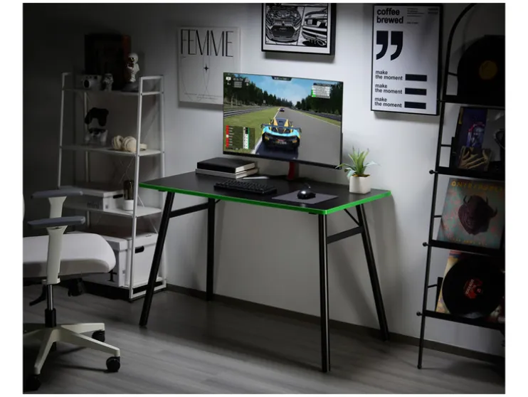 Mesa gaming, A 60 x P 110 x A 75 cm, negro