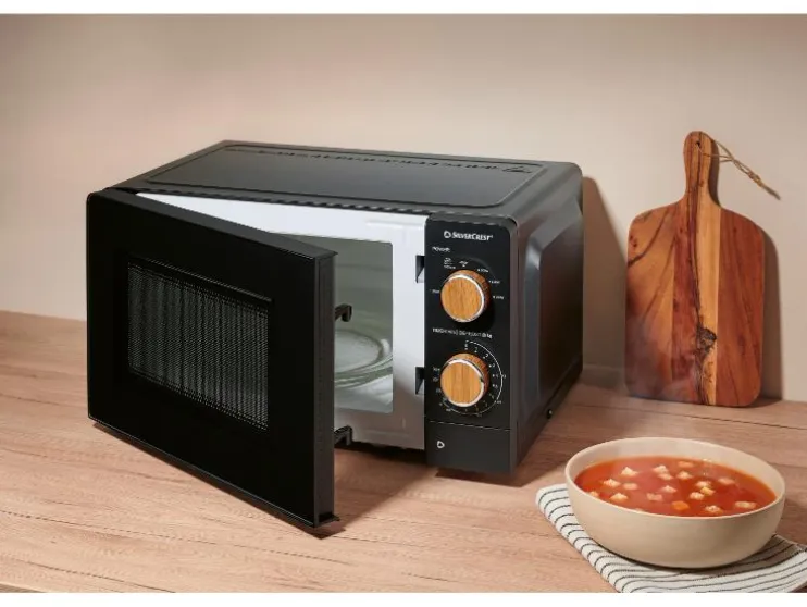 Microondas »SMWH 700 C1« con diseño de madera, aprox. 17 l.