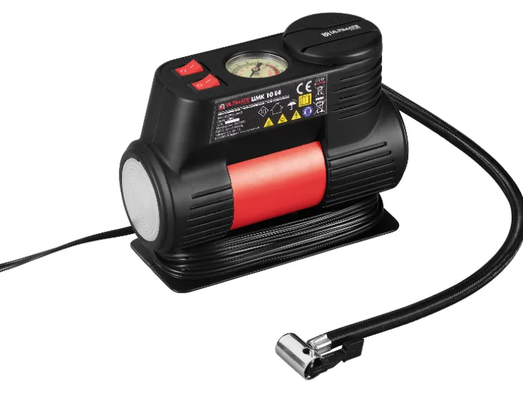 Mini compresor »UMK 10 E4«, con manómetro integrado.