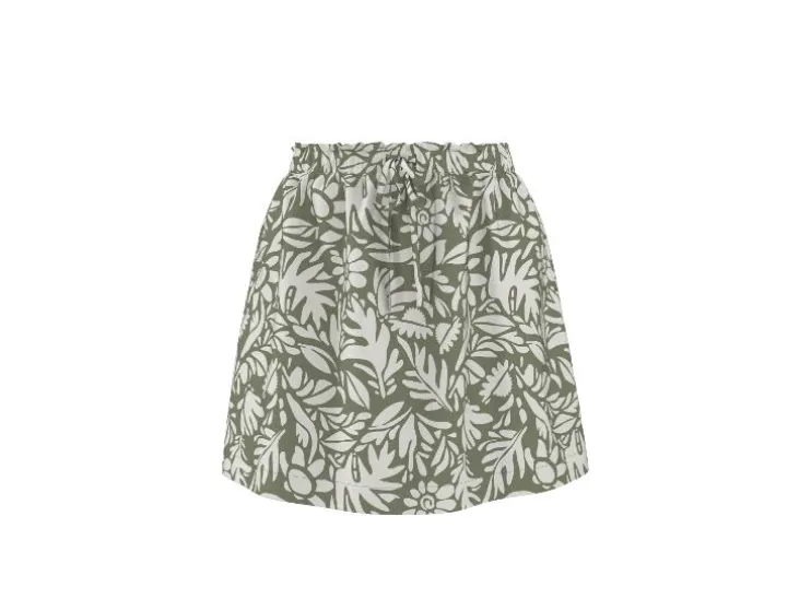 Minifalda de mujer con lino