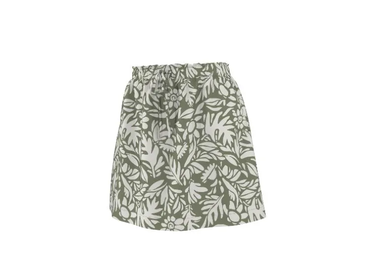 Minifalda de mujer con lino