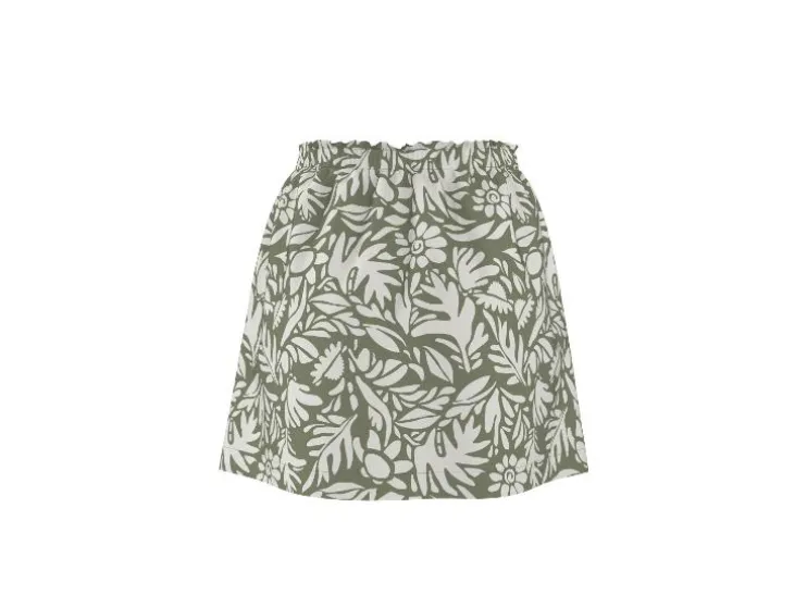 Minifalda de mujer con lino