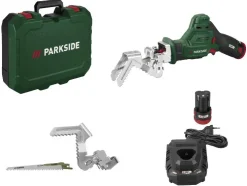 Mini motosierra de pértiga a batería de 12 V »PAAS 12 C3« con batería y cargador.